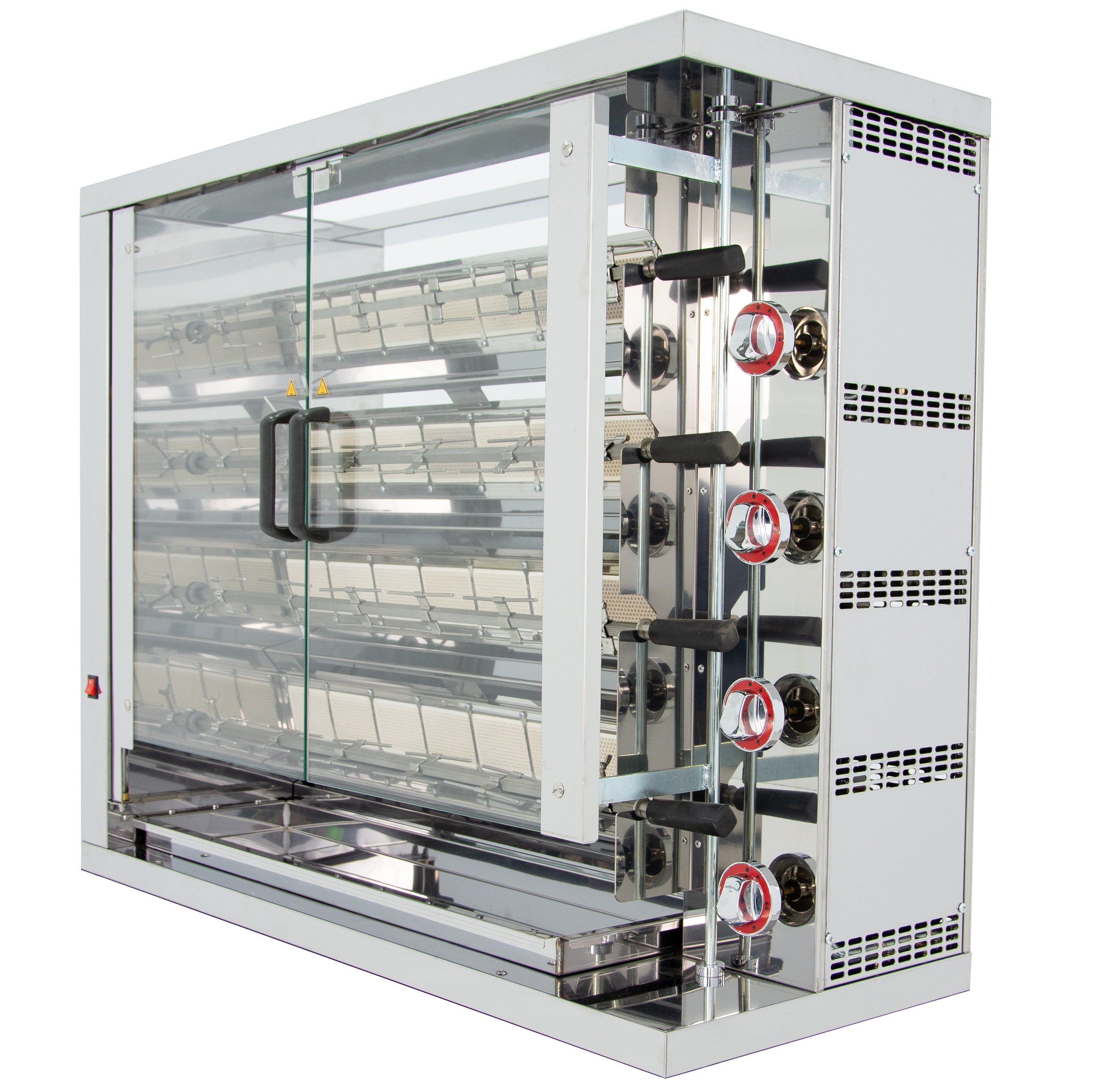 GASTRO&CO. Hähnchengrill 4GSG mit 4 Spießen für 24 Hähnchen - 1160x450x930 mm