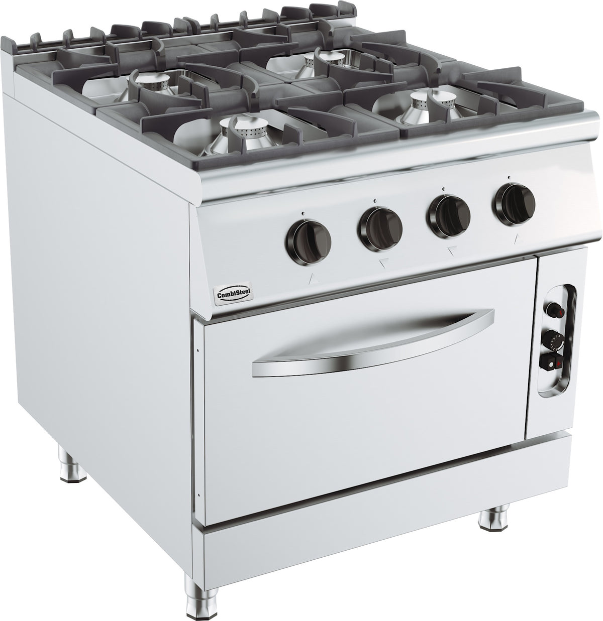 GASTRO&CO. BASE 900 Gasherd 4 Brenner mit GasbackBackofen – 7178.3015