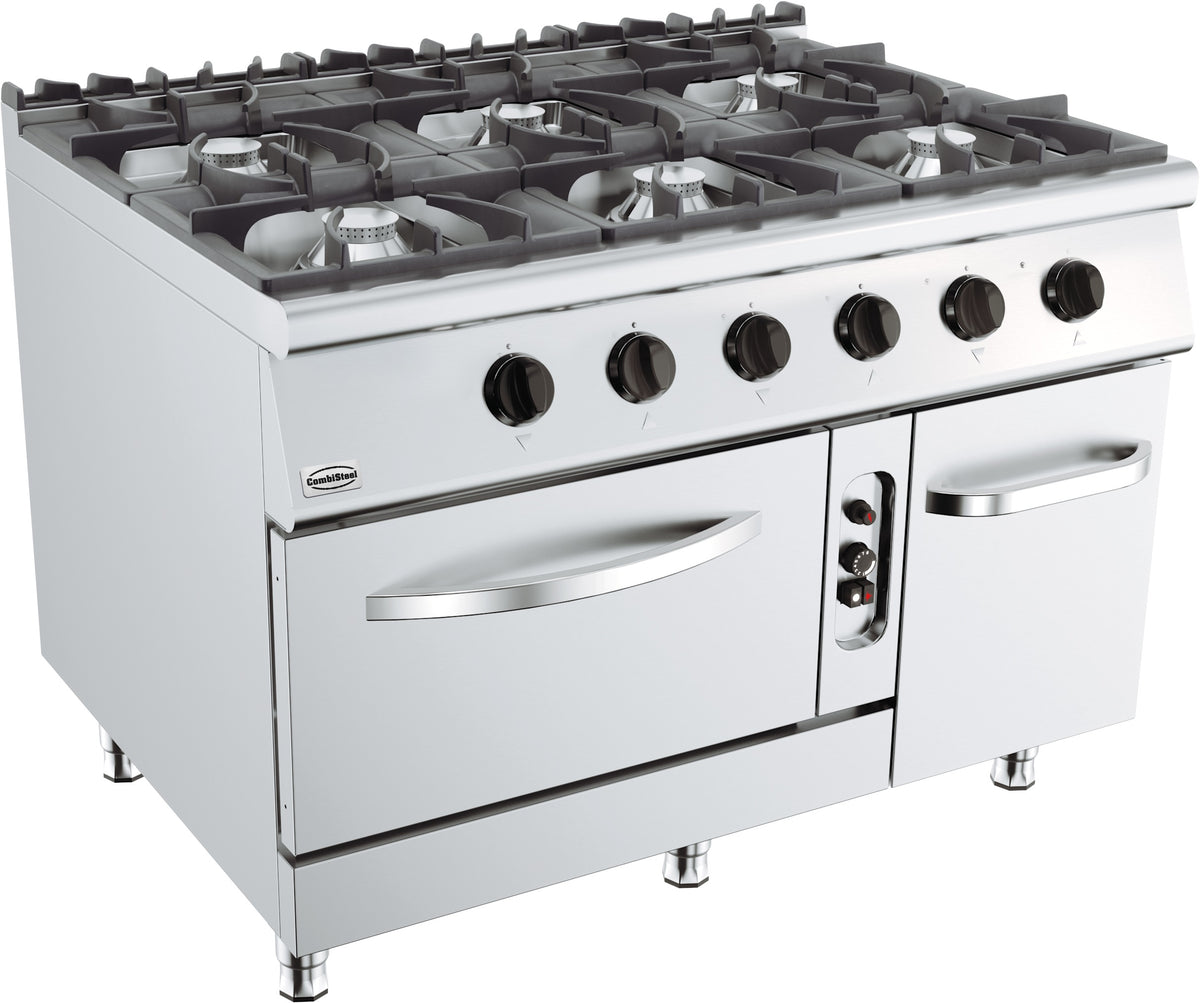 GASTRO&CO. BASE 900 Gasherd 6 Brenner mit GasbackBackofen – 7178.3025