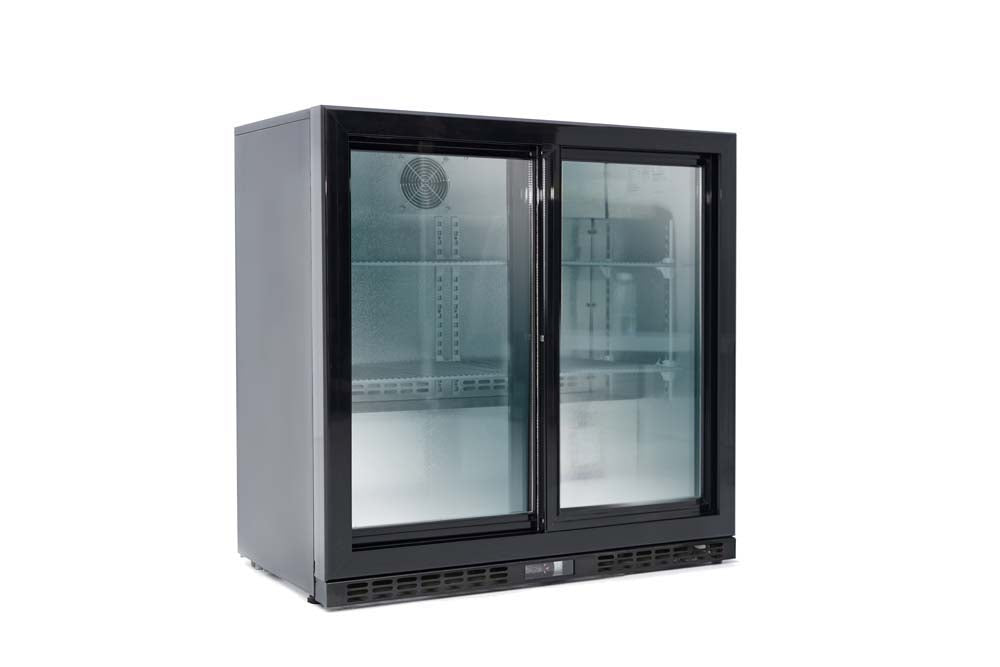 GASTRO&CO. ECOLINE bar fridge 208 liters with sliding doors (230 V)