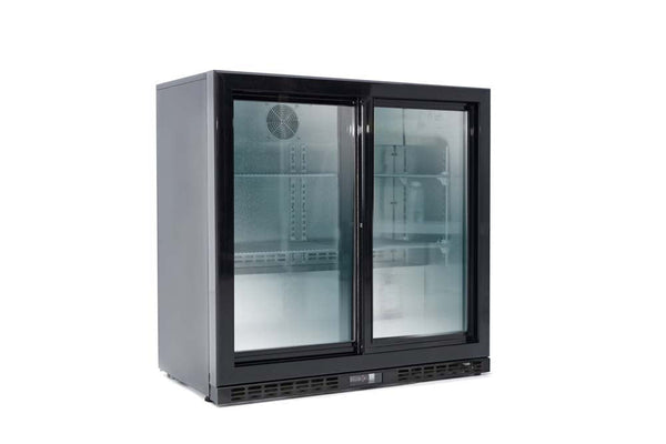 GASTRO&amp;CO. ECOLINE bar fridge 208 liters with sliding doors (230 V) 