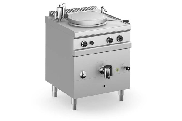 GASTRO&amp;CO. Profiline Plus 700 gas cooking kettle - 50 liters - 12.5 kW 