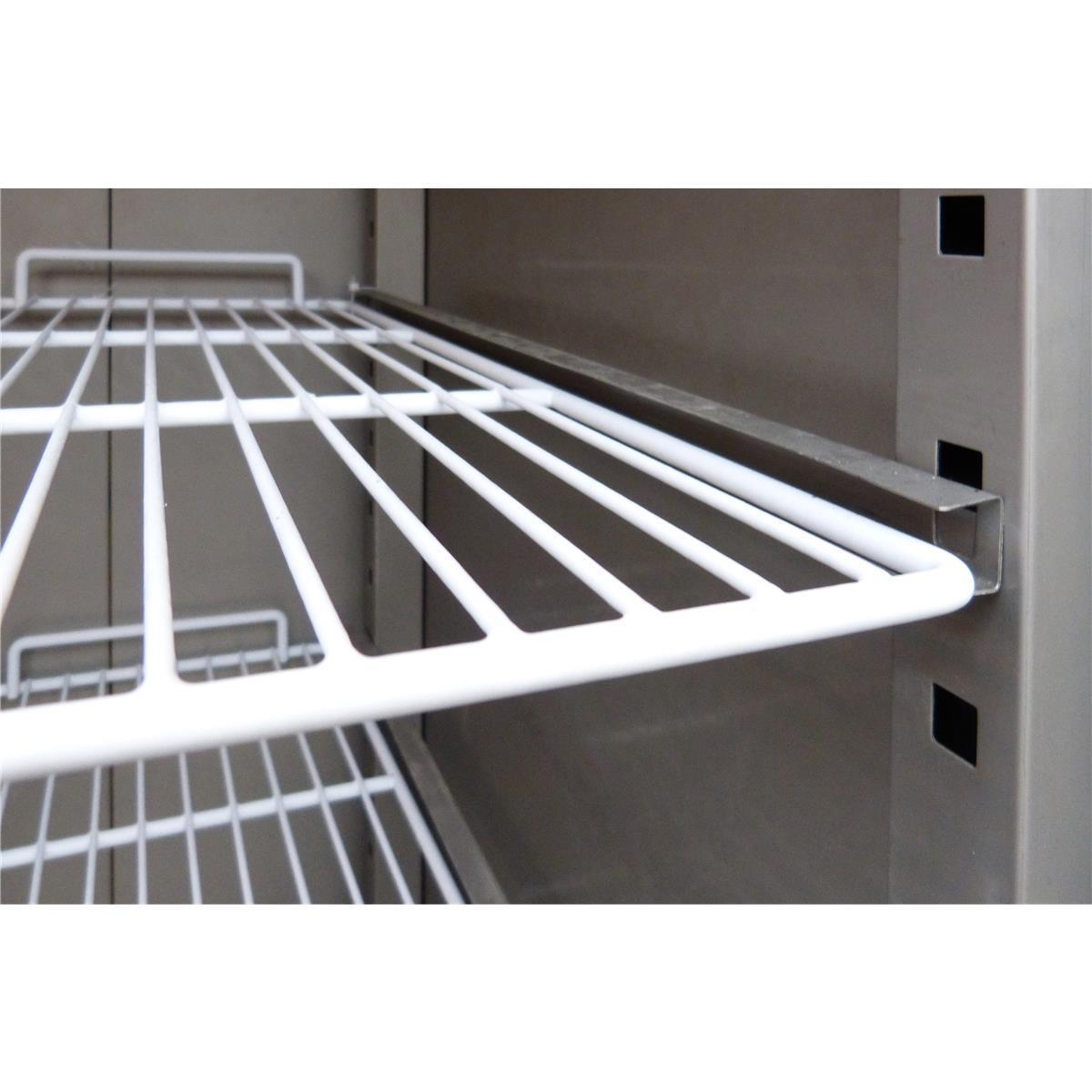 GASTRO&CO. BASICLINE 1400 Gastro Edelstahl-Tiefkühlschrank 2-türig GN 2/1 -1333 l