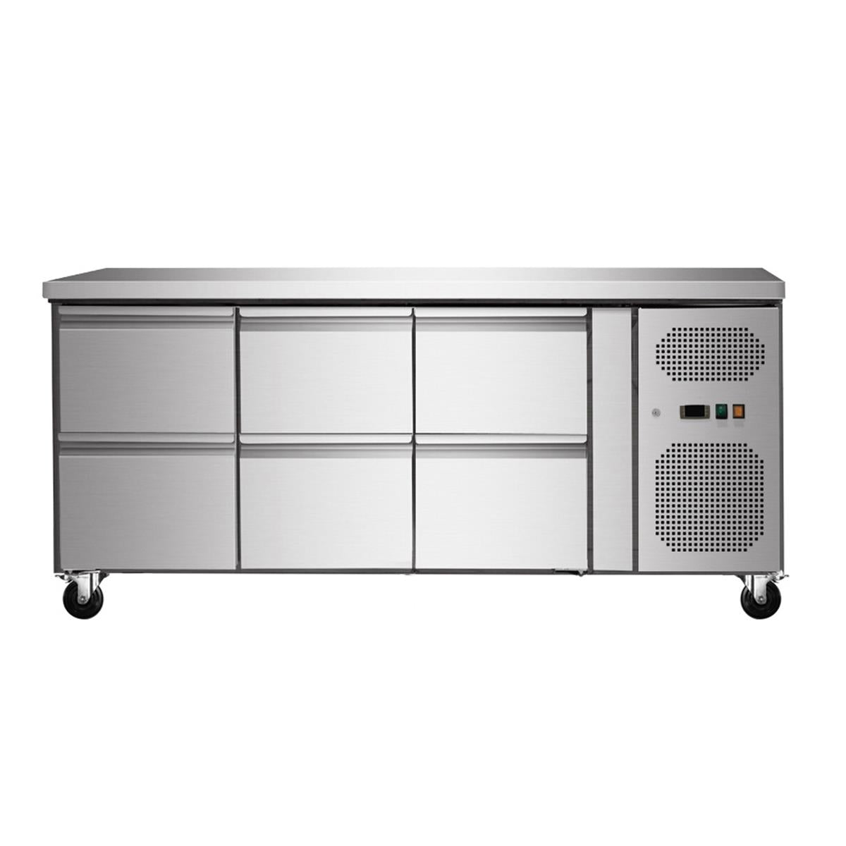 GASTRO&CO. ECOLINE 700 Kühltisch 6 Schubladen - 327 l