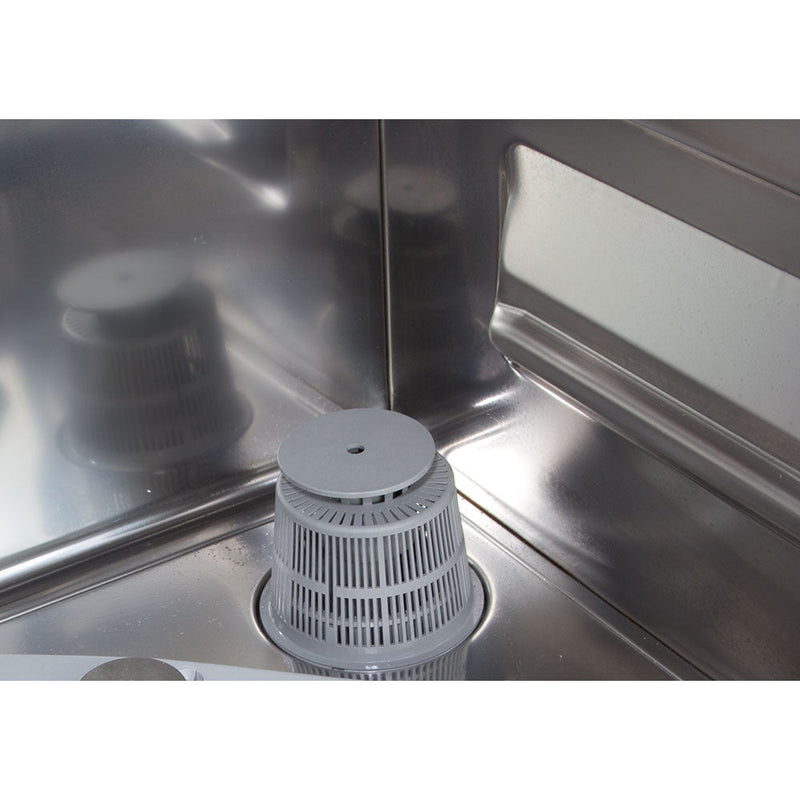 GASTRO&amp;CO. WASH PROFILINE dishwasher with drain pump &amp; dosing pumps - 400 volts 