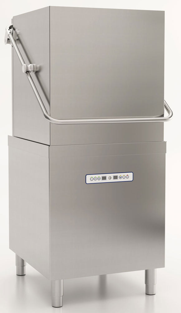 GASTRO&amp;CO. WASH PROFILINE hood dishwasher with drain pump &amp; dosing pumps - 400 volts 