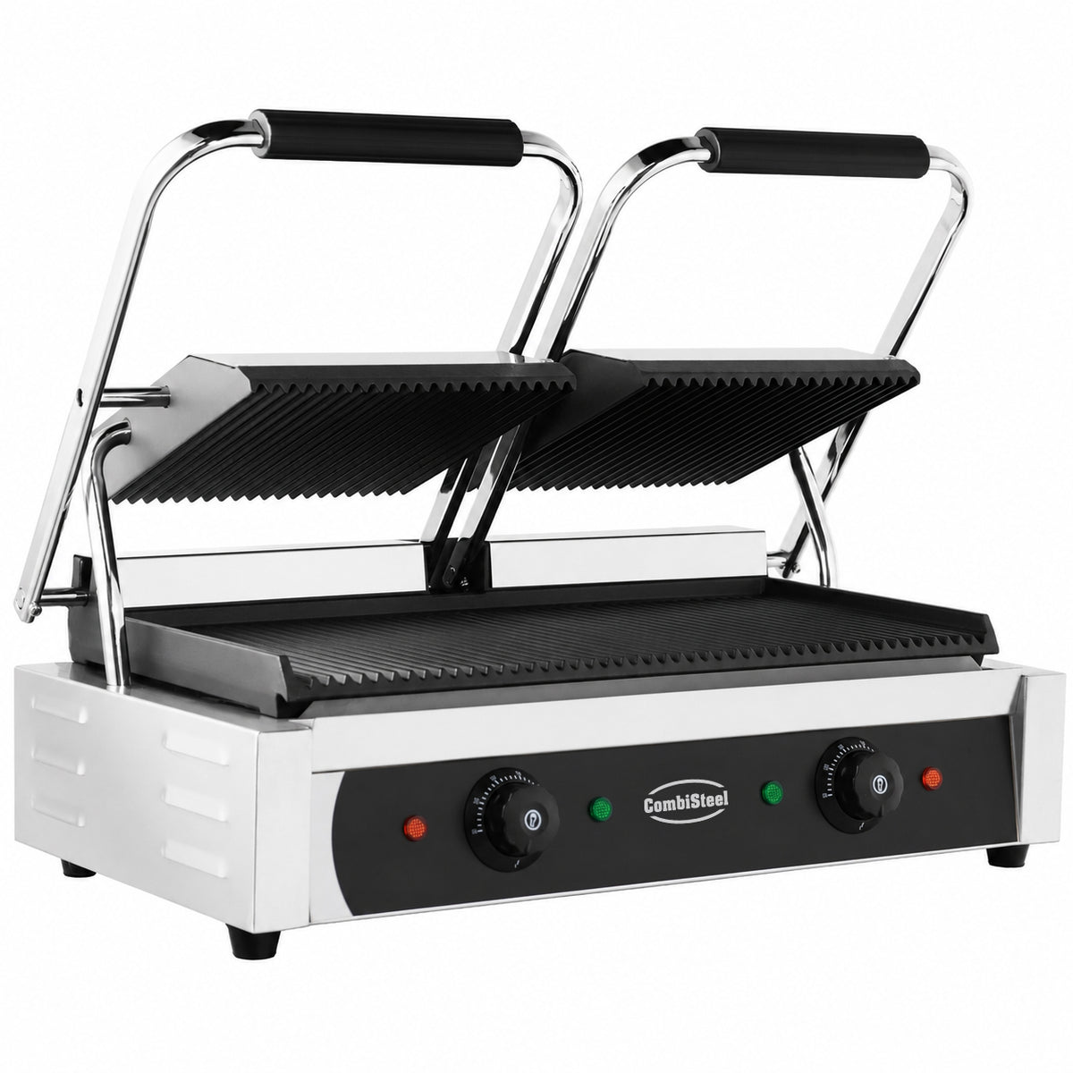 GASTRO&CO. Doppel-Kontaktgrill gerillt 3,6 kW – 7455.0460