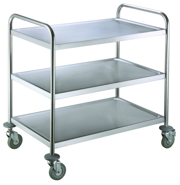 GASTRO&amp;CO. Large serving trolley with 3 shelves