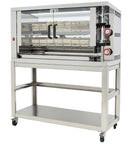 GASTRO&CO. Hähnchengrill 2GSG mit 2 Spießen für 12 Hähnchen - 1160x450x570 mm