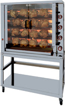 GASTRO&CO. Hähnchengrill 4GSG mit 4 Spießen für 24 Hähnchen - 1160x450x930 mm