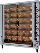 GASTRO&CO. Hähnchengrill 6GSG mit 6 Spießen für 36 Hähnchen - 1160x450x1290 mm