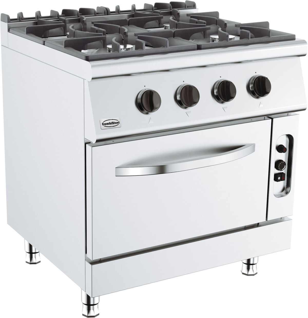 GASTRO&CO. BASE 700 Gasherd 4 Brenner mit GasbackBackofen – 7178.0415