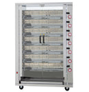GASTRO&CO. Hähnchengrill 7GSG mit 7 Spießen für 42 Hähnchen - 1160x450x1650 mm