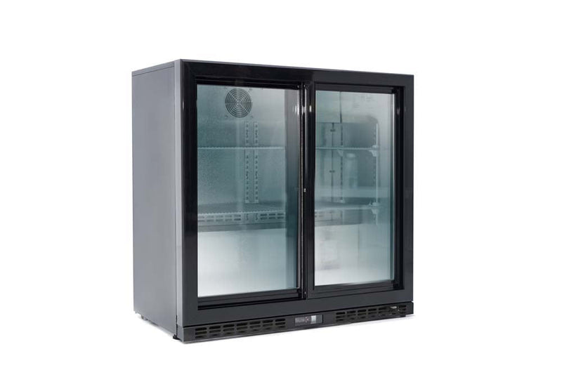 GASTRO&amp;CO. ECOLINE bar fridge 208 liters with sliding doors (230 V) 