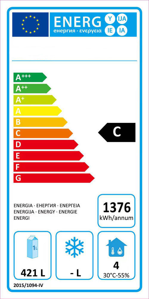 GASTRO&CO. ECOLINE 700 Kühltisch 4-türig - 553 l