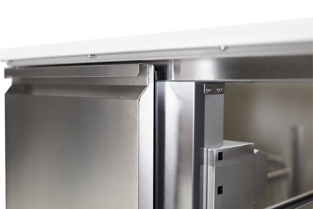 GASTRO&CO. ECOLINE 700 Saladette 2-türig mit Klappdeckel - 240 l
