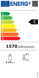 GASTRO&CO. ECOLINE Getränkekühlschrank 260 l mit Leuchtaufsatz (230V)