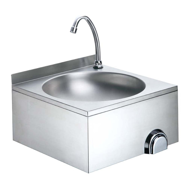 GASTRO&amp;CO. Ecoline hand basin with knee operation - 40 x 40 x 24 cm