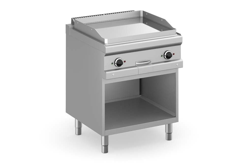 GASTRO&CO.  Profiline Plus 700 Elektro-Grillplatte glatt verchromt - 8 kW