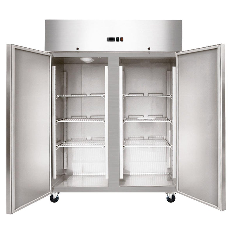 GASTRO&amp;CO. ECOLINE 1400 Gastro stainless steel freezer 2 doors GN 2/1 -1300 l 