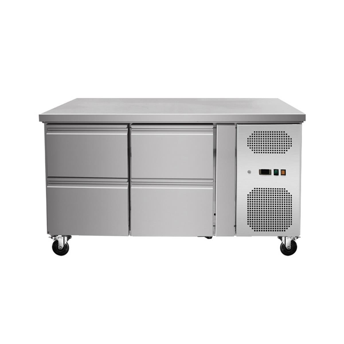 GASTRO&CO. ECOLINE 700 Kühltisch 4 Schubladen - 215 l