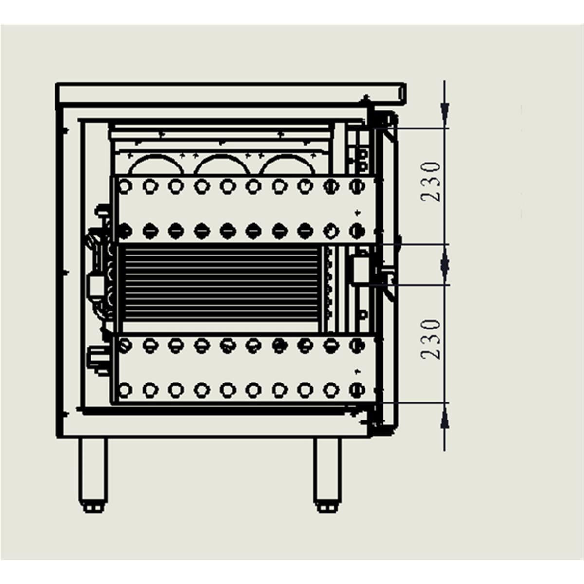 GASTRO&CO. ECOLINE 700 Kühltisch 6 Schubladen - 327 l