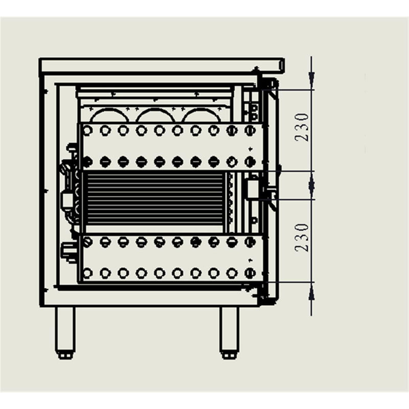 GASTRO&CO. ECOLINE 700 Kühltisch 8 Schubladen - 550 l