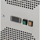 GASTRO&CO. Pizzakühltisch, Granit rosa-grau, 2 Türen 7 ungek. Schubladen, 203 x 80 Kühlaufsatz GN1/3 mit Glas