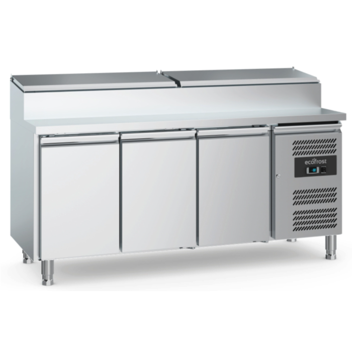 GASTRO&CO. Ecofrost Saladette 3 Türen 8x GN 1/3