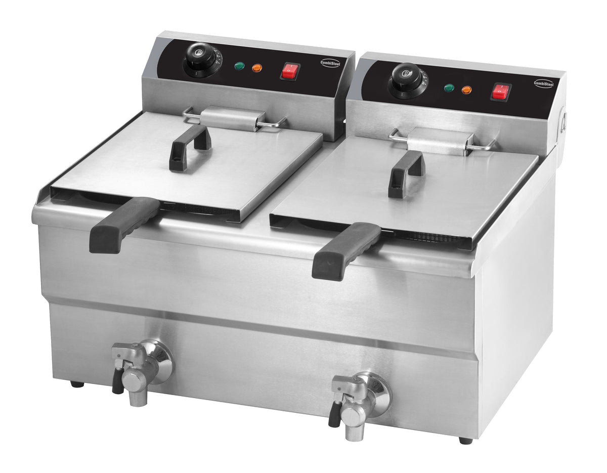 GASTRO&CO. Elektro Tischfriteuse 2 × 8 L – 7455.1005