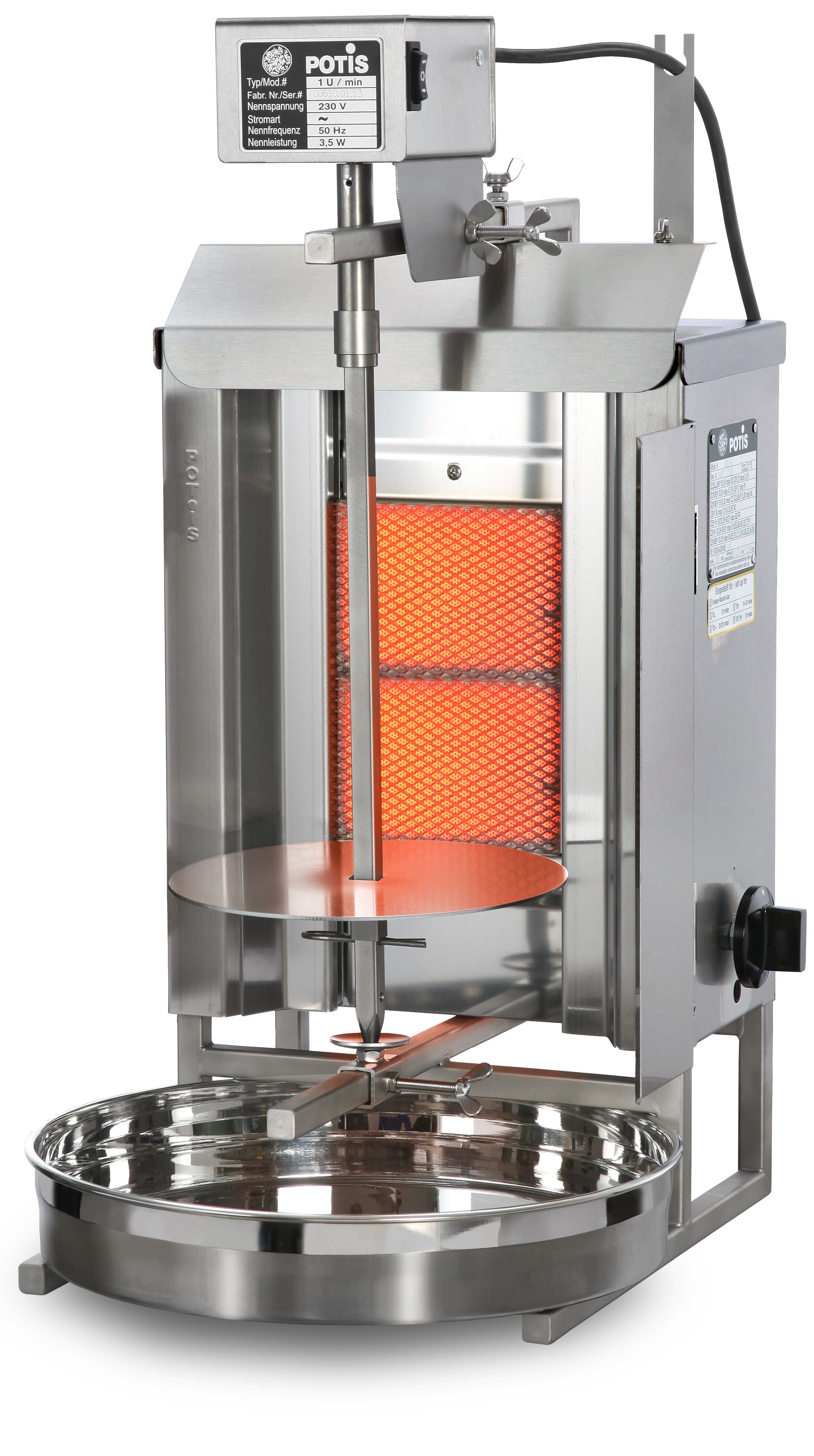 POTIS GD1/S Dönergrill Gyrosgrill 7kg